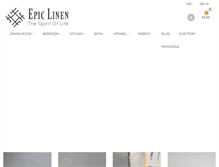 Tablet Screenshot of epiclinen.com